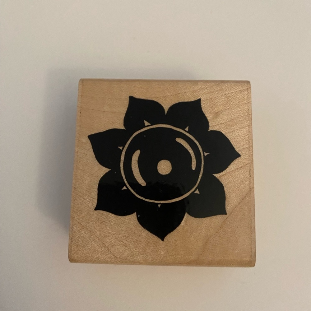 JRL Design sunflower rubber stamp